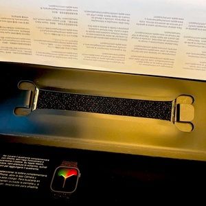 Brand New: Series 7 Apple Watch 41mm Black Unity Braided Solo Loop - Size 5